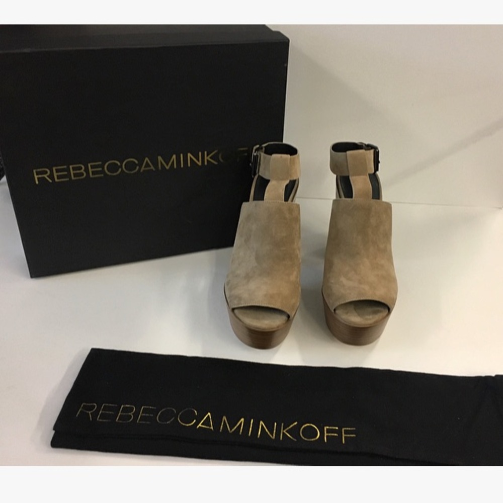 Rebecca Minkoff  Taupe Platforms